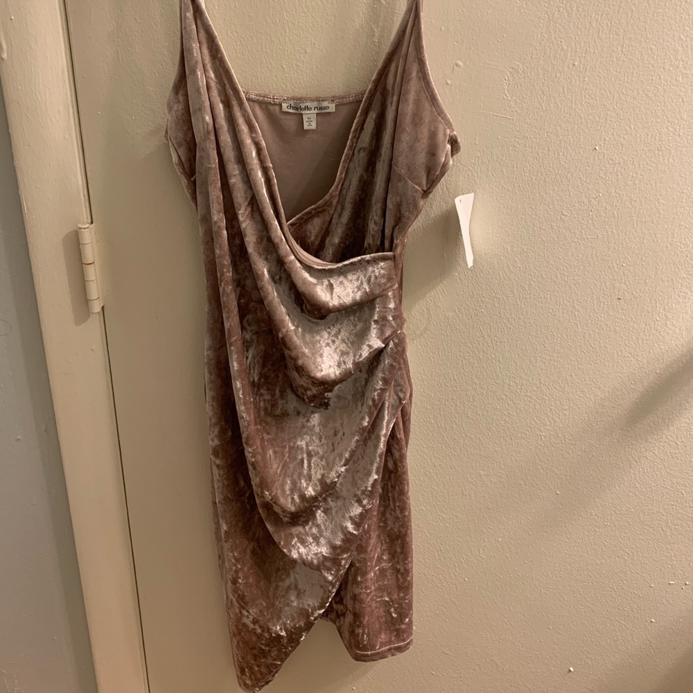 Velvet pink dress never worn